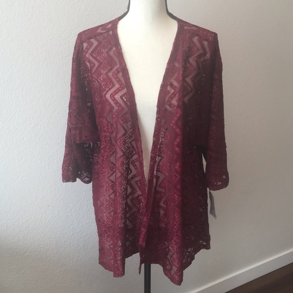 LuLaRoe Other - NWT LulaRoe Lindsay Lace Kimono
